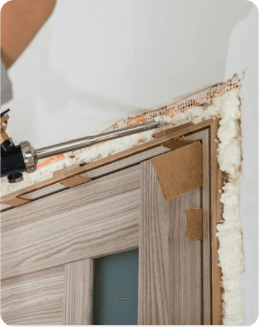 Home service work completed